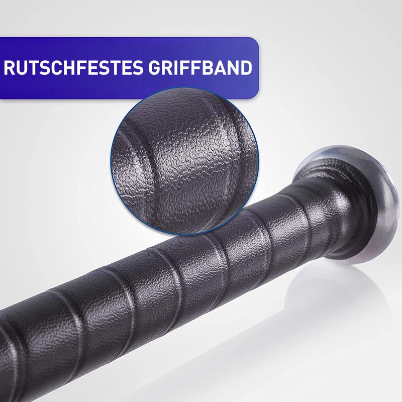 Mới Hợp Kim Nhôm Dày Gậy Bóng Chày Và Bóng Mềm Bát Bóng 20Inch Năm Màu Thể Thao Ngoài Trời Nhà Cá Nhân Tự Vệ Color: Sliver with ball Size: 20in