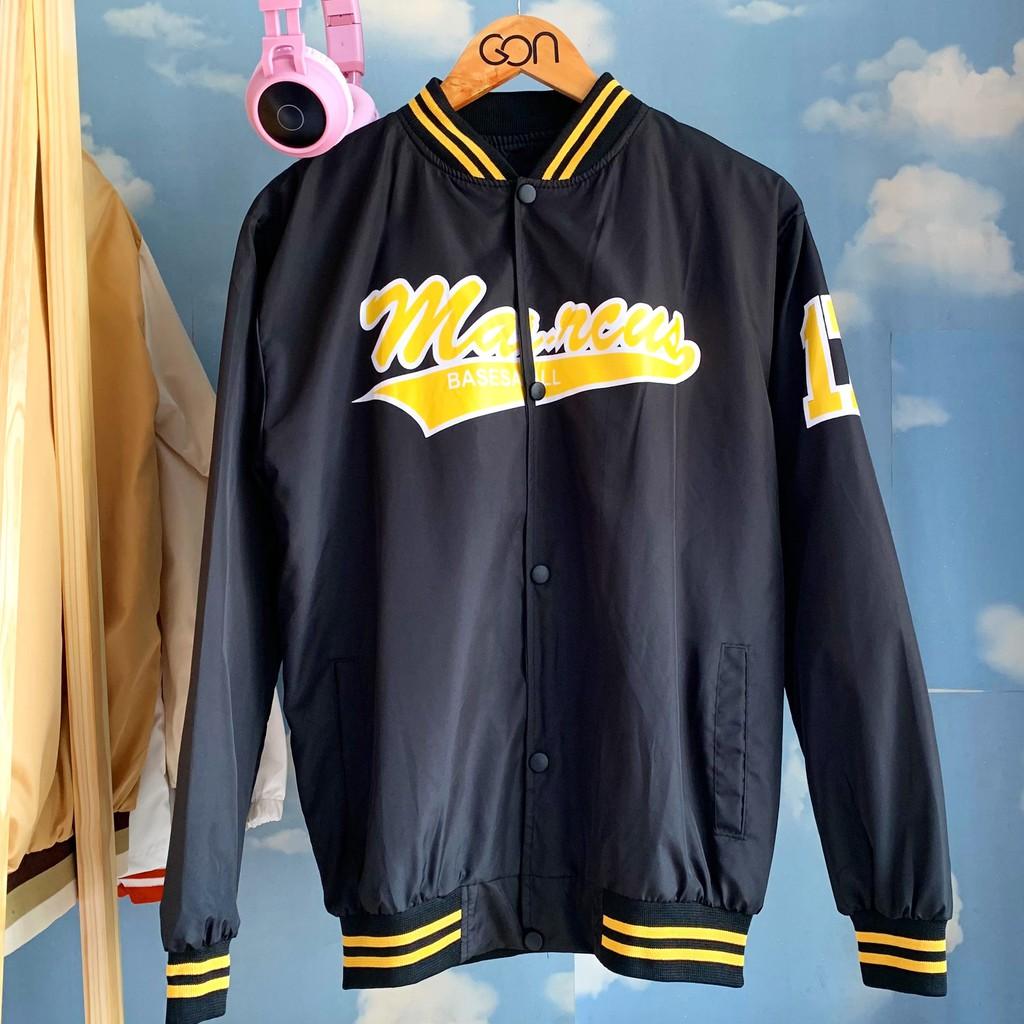 Áo Khoác kiểu dù Bomber unisex form rộng nam nữ 2 lớp MARCUS
