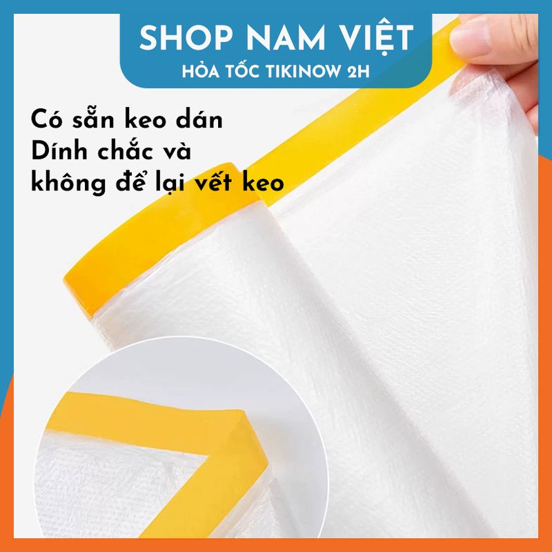 Hình ảnh Màng PE Bọc Nội Thất Chống Bụi Chống Nước Khi Thi Công