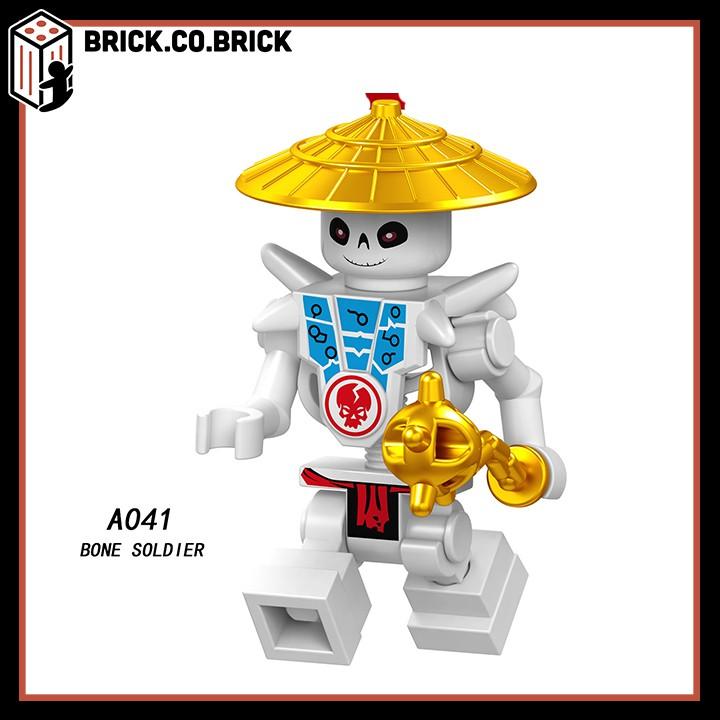 Nhân Vật Đồ Chơi Lắp Ráp Minifig Hồ Ly Ninja Phantom Samurai Akita Zane Nya Kai Jay A041-A048 - A-041