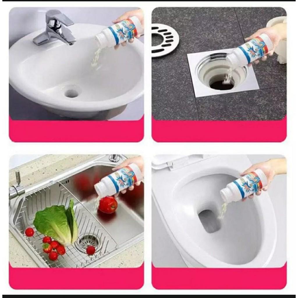 Chai bột tẩy vệ sinh ống nước, bồn rửa tiện lợi cho mọi gia đình