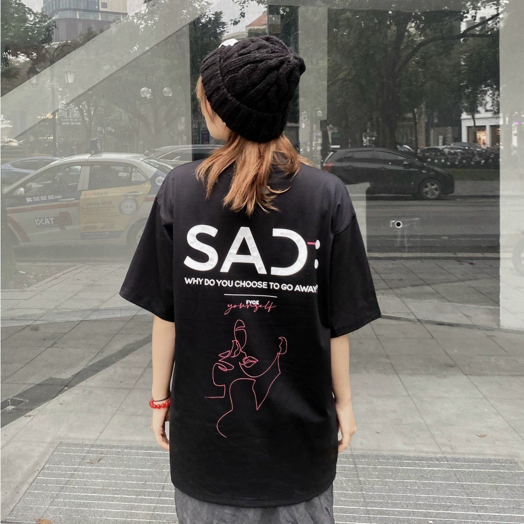 Áo thun nam nữ FVCK BAD DAY áo phông tay lỡ unisex from rộng Miashop