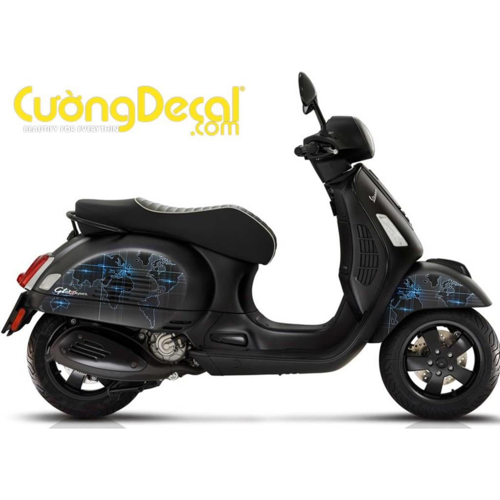 Bộ Decal tem xe Vespa GTS - Granturismo