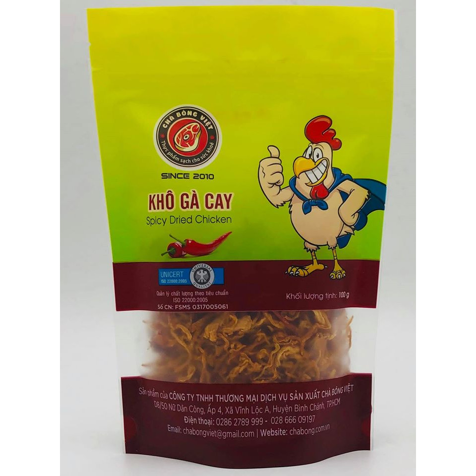 Khô gà cay - Chà Bông Việt 100g