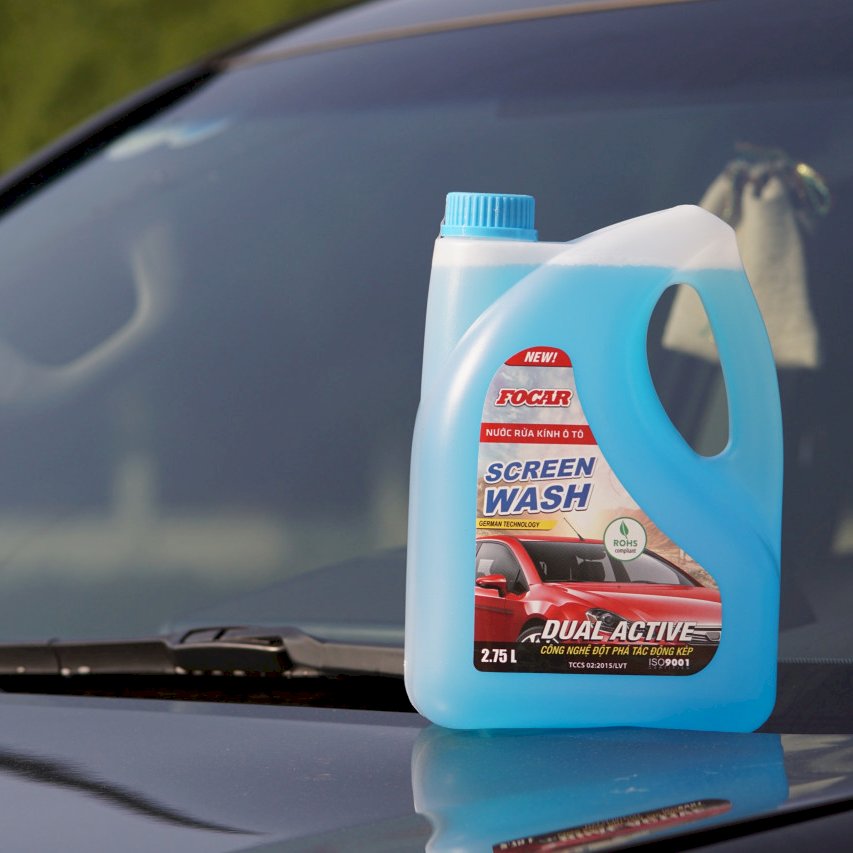 Combo Nước rửa kính ô tô Focar Screen Wash 2.75L + Dung dịch dưỡng đen bóng lốp cao cấp Focar Pro Tire Care 500ml