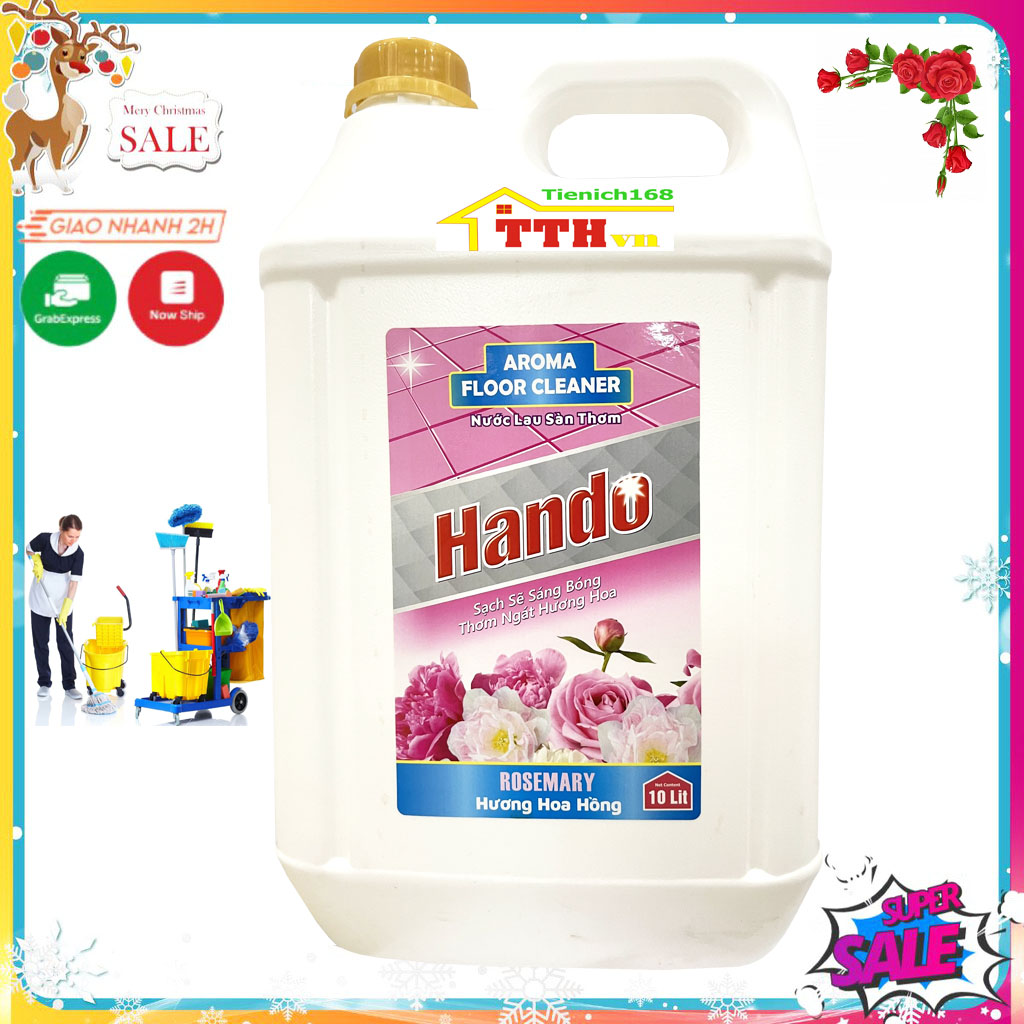[NHÀ SẠCH THÌ MÁT] Nước thơm lau sàn Hando 10L Hương Quế dùng cho Nhà hàng,khách sạn,vệ sinh công nghiệp