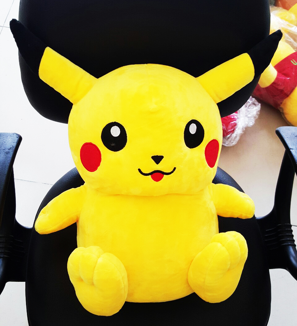 Gấu bông Pikachu ngồi dễ thương cho bé chuẩn form (20cm---&gt;70cm) hàng Việt Nam chất lượng cao, an toàn cho trẻ nhỏ