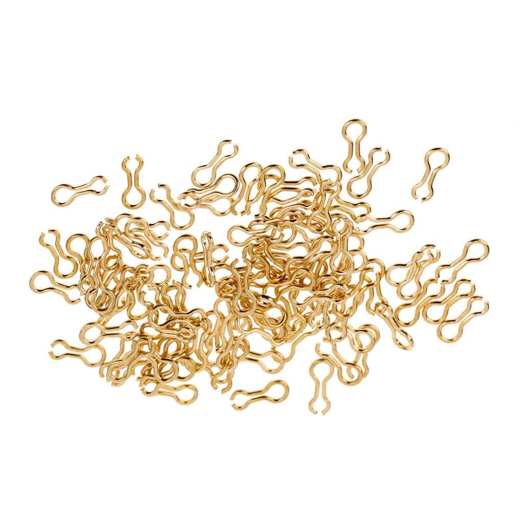 2x100pcs Alloy Brass Sinker Eyes Eyelets for Lead Weight Mold Fishing Tackle S