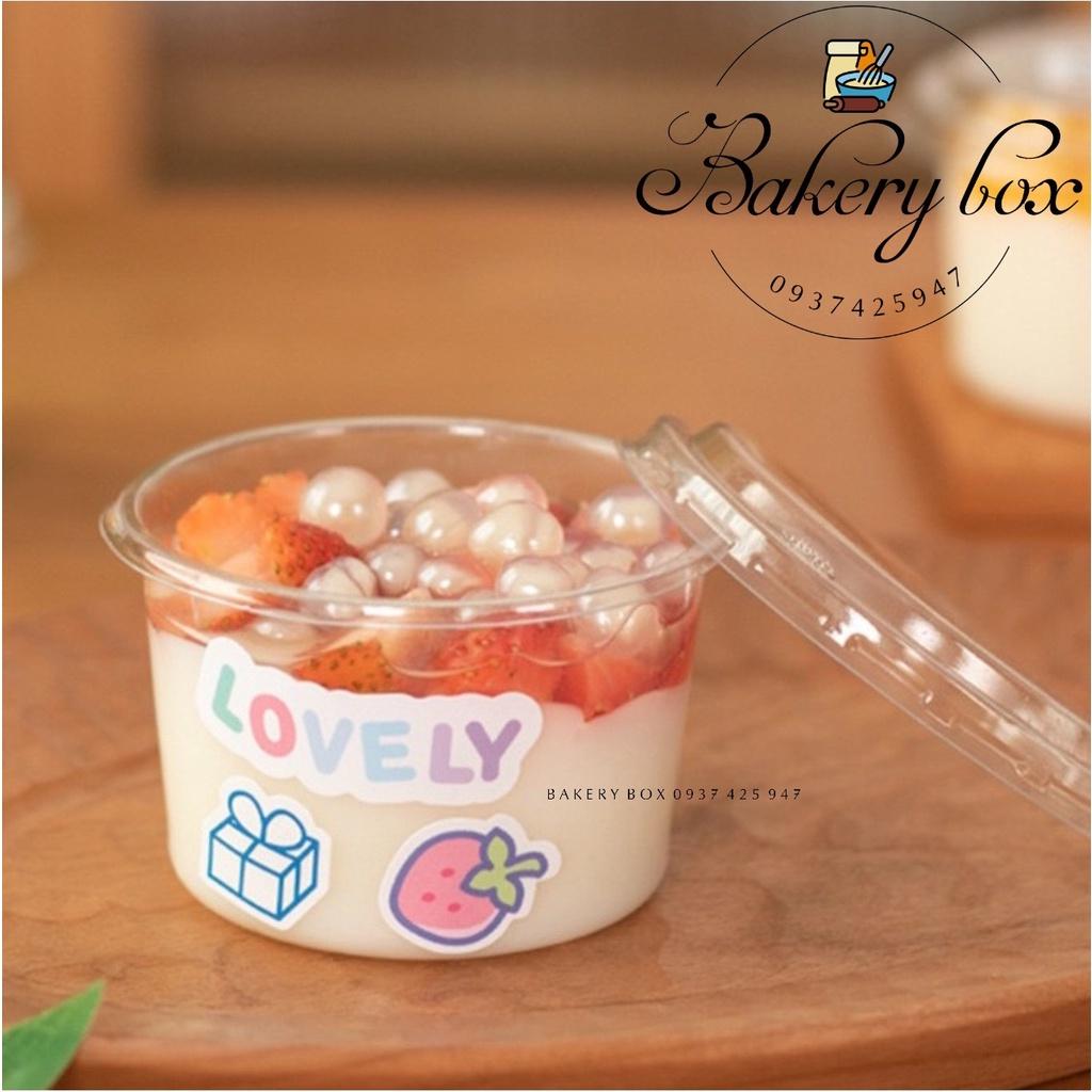 50 Hủ Nhựa Tròn XY583 - 150ml Đựng Bánh Lạnh - Pudding - Tiramisu - Oreo Cheesecake