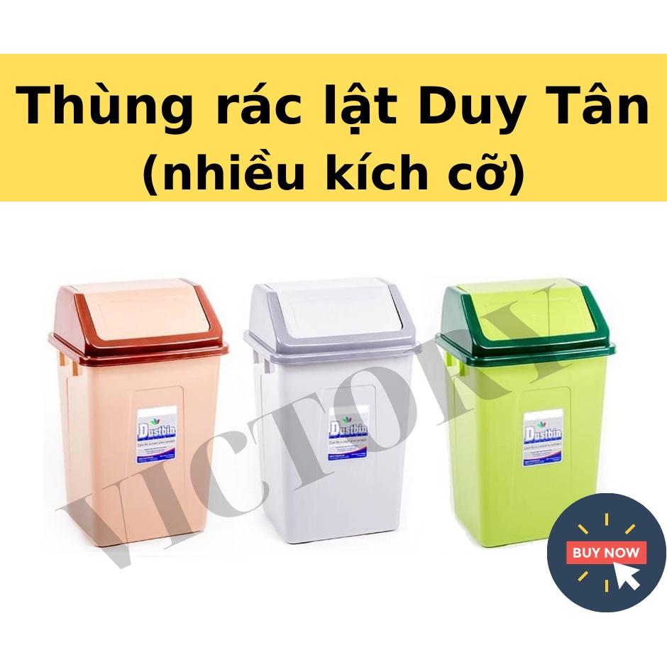 THÙNG RÁC LẬT DUY TÂN 03 KÍCH THƯỚC (NHỎ, TRUNG, LỚN) GIAO MÀU NGẪU NHIÊN