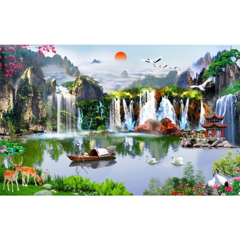 Tranh Dán Tường 3D Cao Cấp TGTV_FT3572