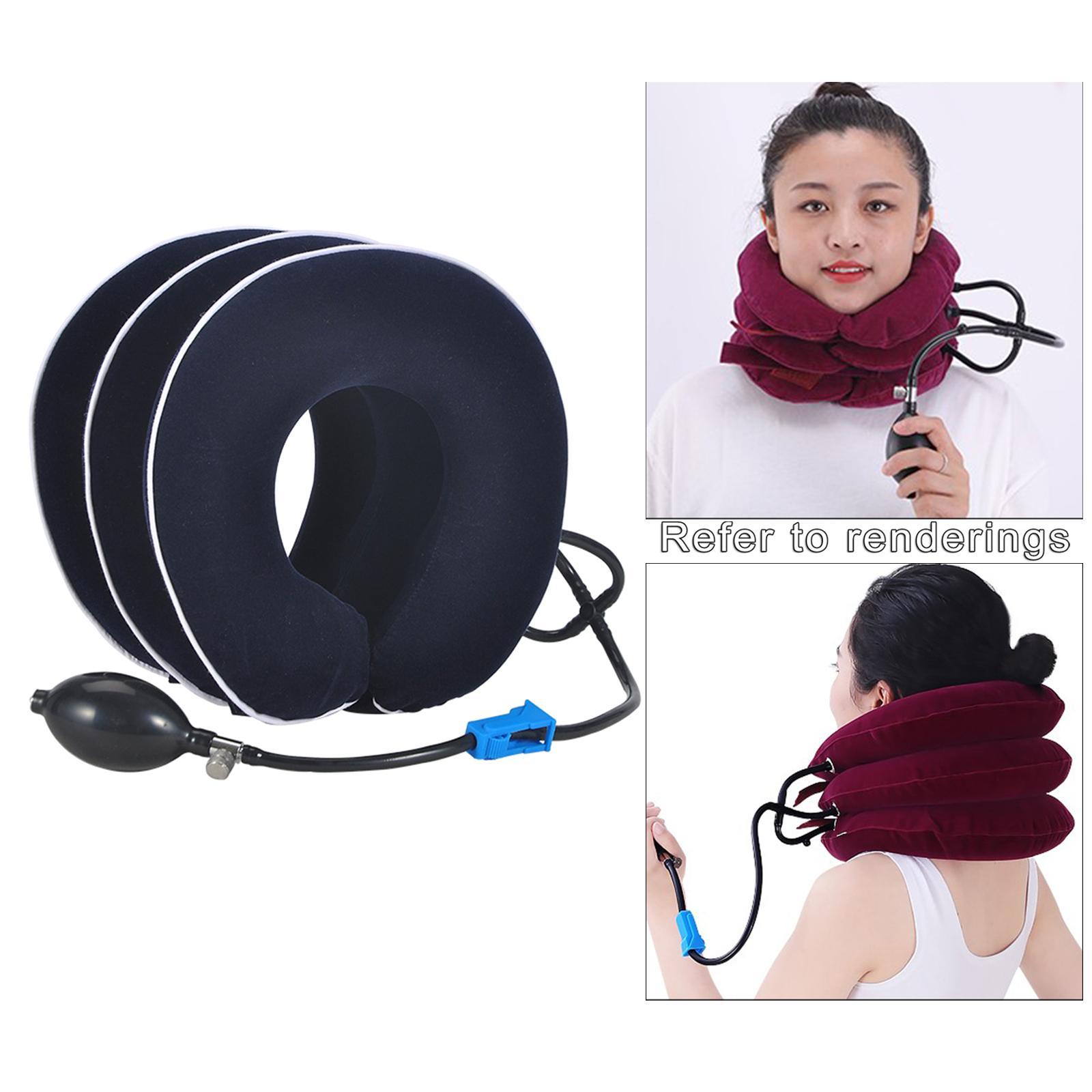Cervical Vertebra Traction Device Inflatable Metal Ball for Office