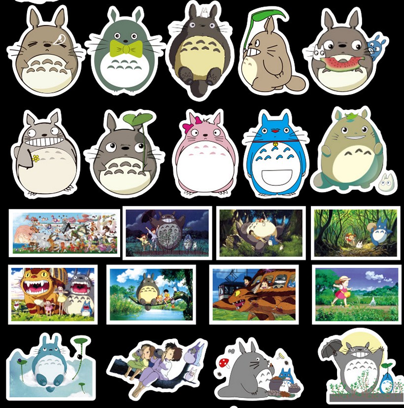 Bộ 50 miếng Sticker hình dán Totoro SetB