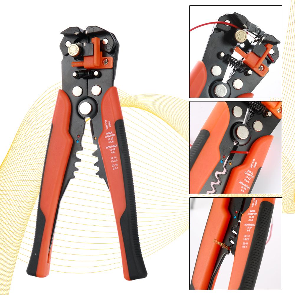 Electrical Wire Terminal Kit with 5-in-1 Automatic Wire Stripper Crimper and 400pcs Connectors