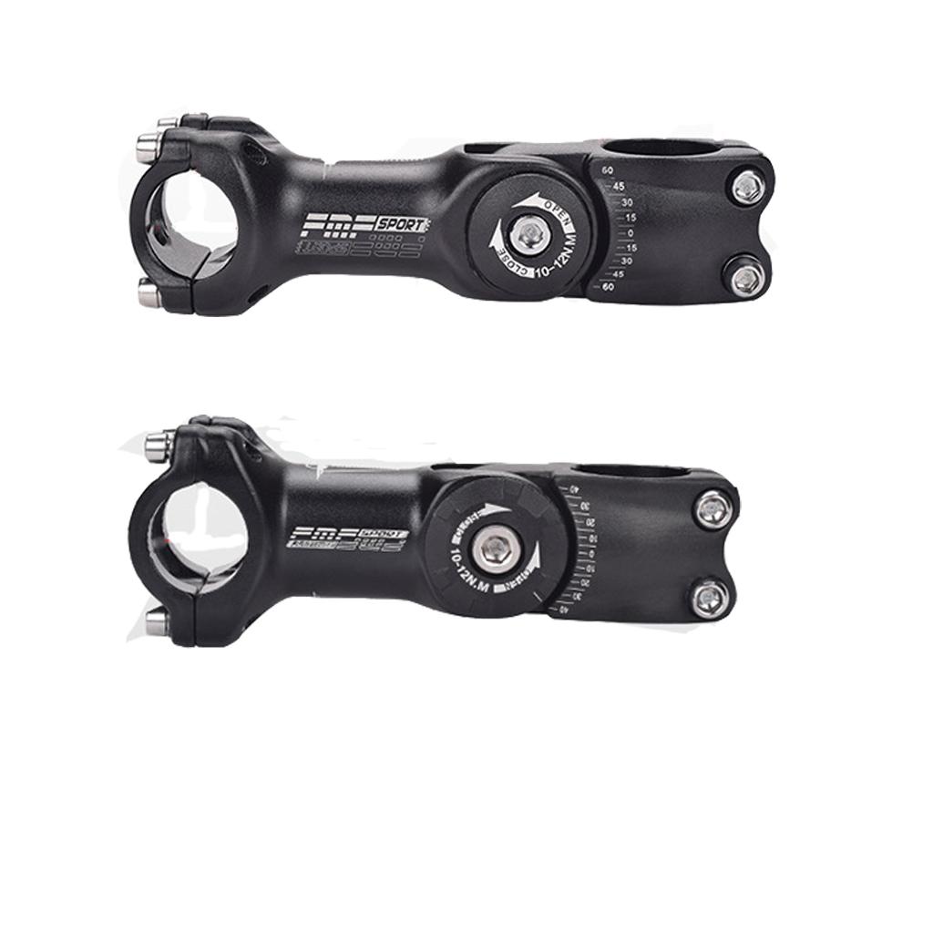 25.4mm Handlebar Stem 60 ° Angle Adjustable MTB Bicycle Handlebar Stem -Black