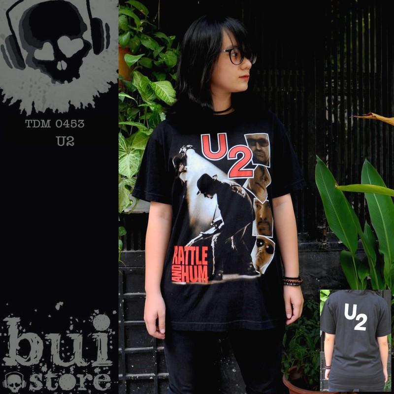 Áo Rock band tee: áo phông 100% cottong - hàng Thái Lan - U2 TDM 0453