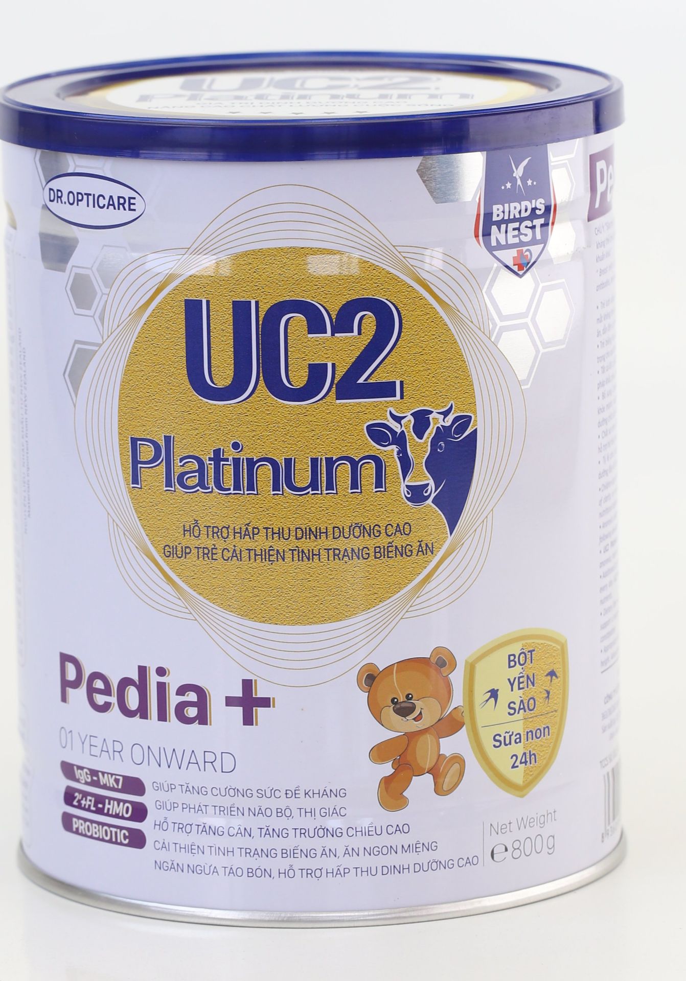 Combo 5 lonSữa bột UC2 Platinum Pedia+ lon 800g (giúp bé cải thiện tình trạng biếng ăn, dành cho trẻ từ 1 tuổi trở lên)