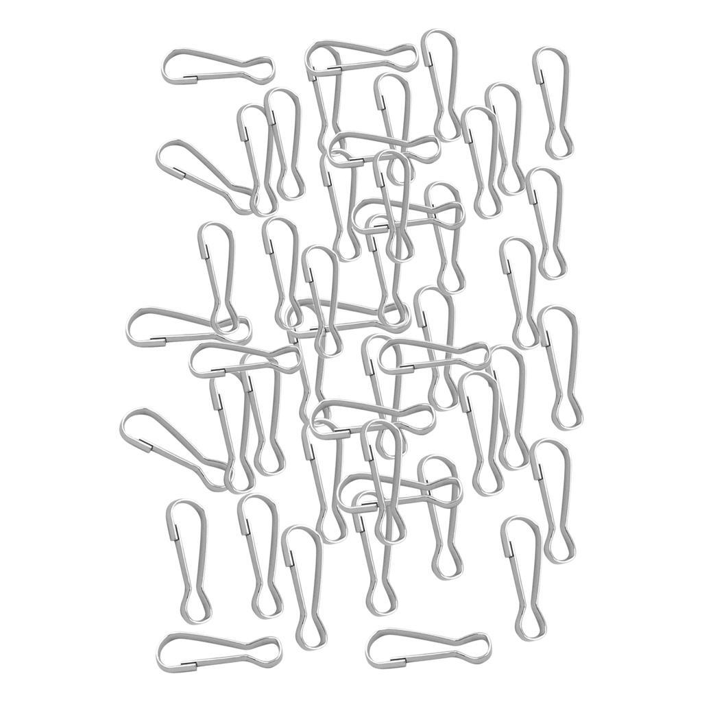 60pcs Metal Snap Lanyard Clip Hook Carabiner Camping Clasp Buckle