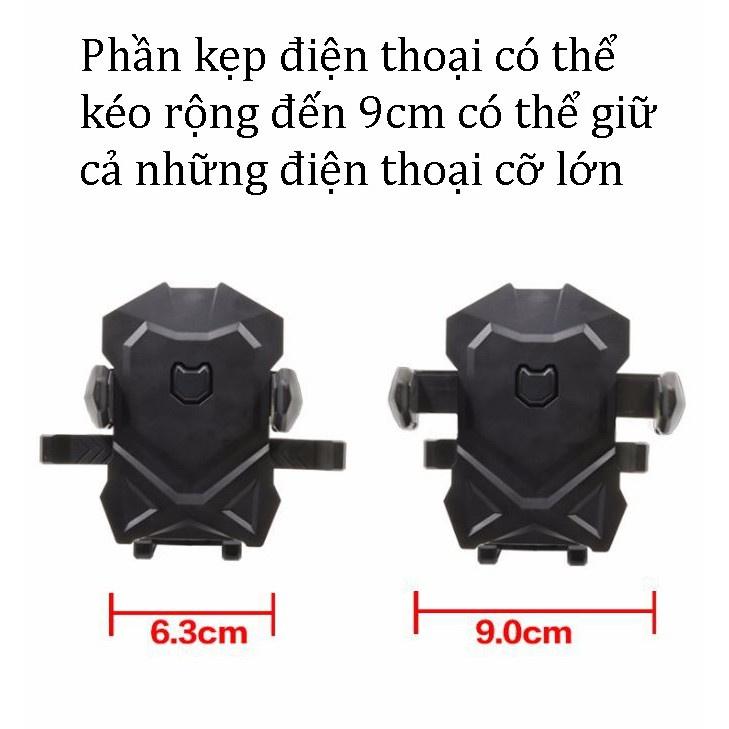 Giá đỡ điện thoại trên Ô tô Xoay 360 ĐỘ, Kẹp đa năng Đặt Taplo và Gắn Kính Ô tô Điều chỉnh được độ cao và dài thấp