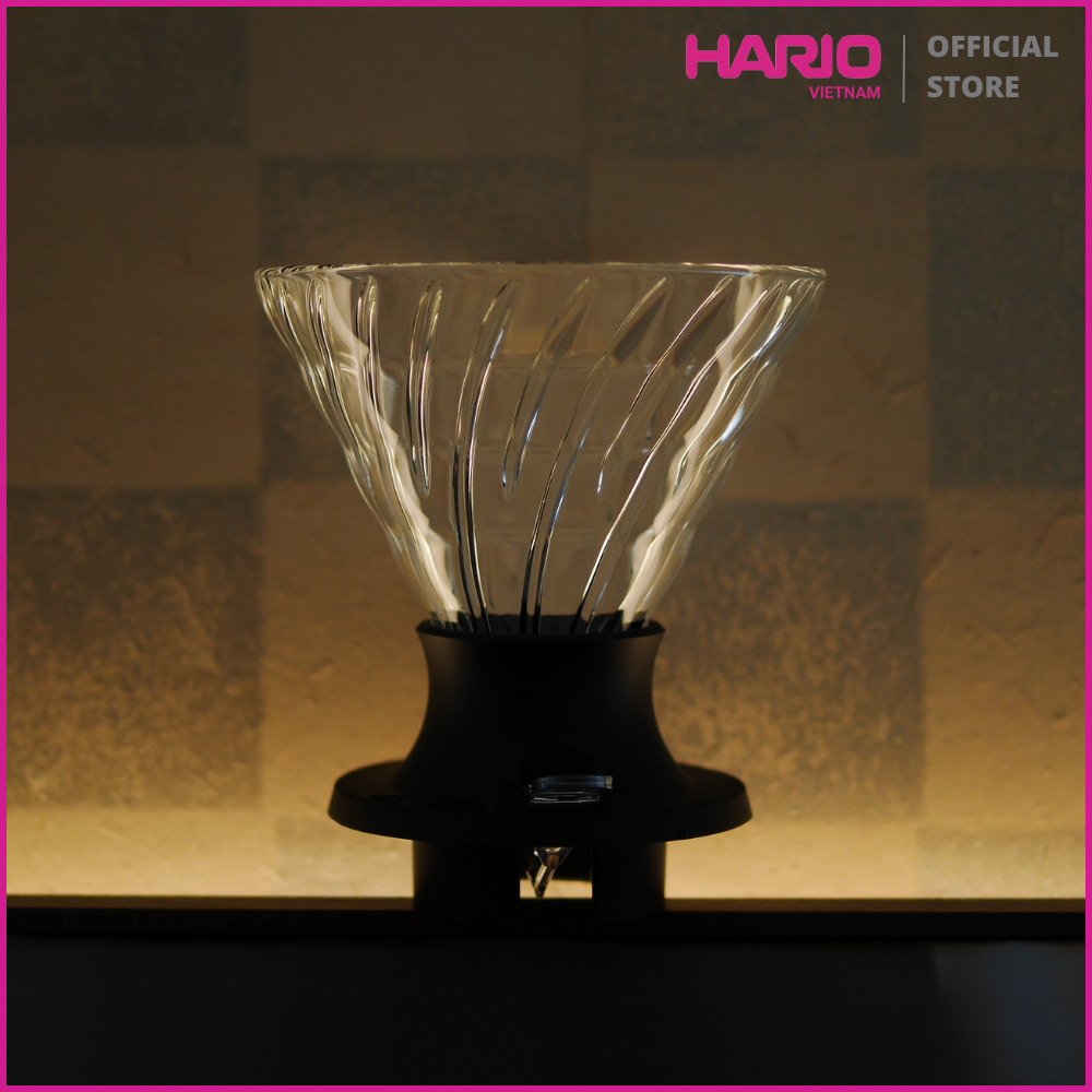 Phễu pha cà phê HARIO Switch chất liệu thủy tinh, có van đóng / mở để ngâm ủ cà phê - Immersion Dripper Switch SSD-360-B