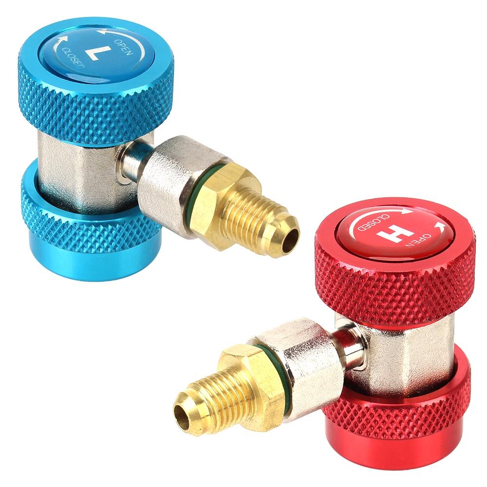 Set 2 Đầu Chuyển Đổi R134A Cho Máy Điều Hòa Xe Hơi