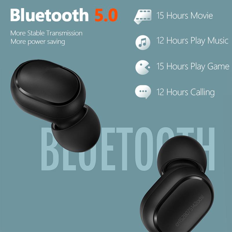 Xiaomi Redmi Airdots 2 Tai Nghe Nhét Tai Thật Tai Nghe Không Dây Bluetooth 5.0 Tiếng Ồn Reductio Tai Nghe Có Mic Tws Xiaomi Chính Hãng Airdots