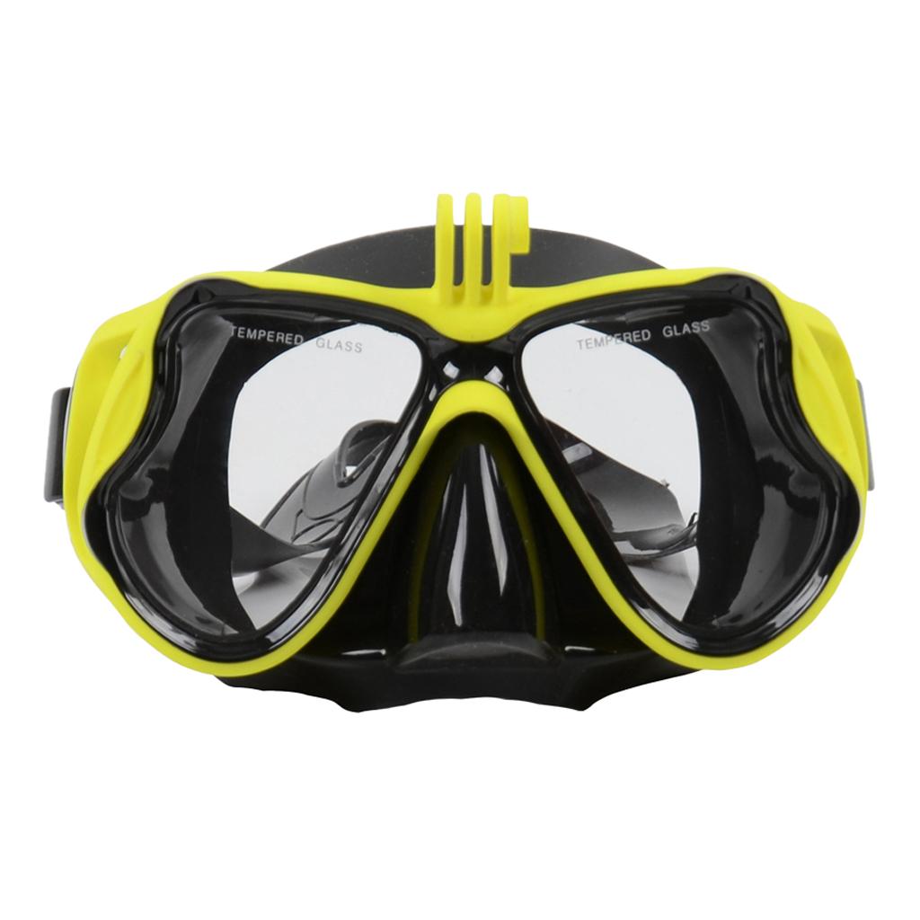 Adult Scuba Diving Mask Tempered Glasses Snorkeling Anti-Fog Goggles Pink