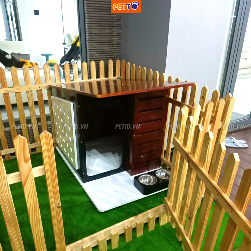 Nhà Gỗ Độc Đáo Cho Chó Mèo DH006