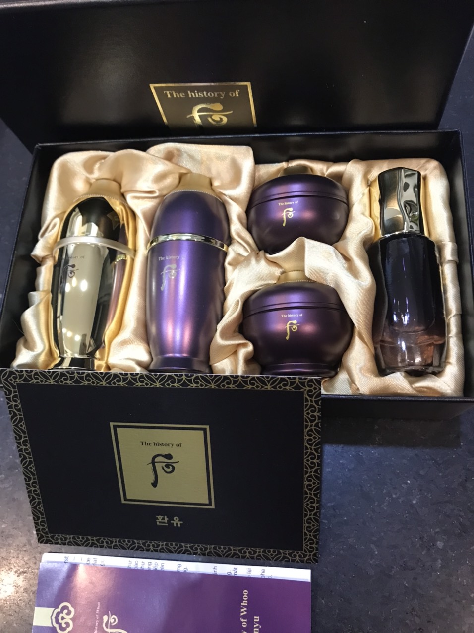 Bô dưỡng trẻ hóa da 10 năm tuổi The history of Whoo Hwanyu 5pcs set