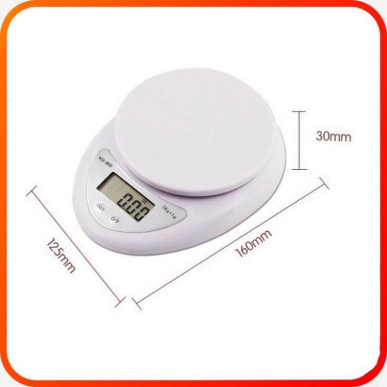 Cân tiểu ly điện tử nhà bếp cao cấp định lượng 1g -5kg, cân tiểu ly để bàn làm bánh độ chính xác cao