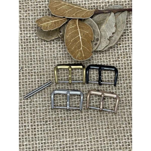 Dây Đồng Hồ da Bò Lộn Khâu viền màu đen da thật tặng kèm khóa chốt size 18, 20, 22