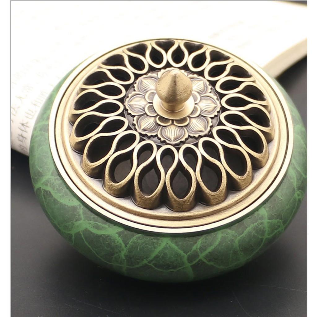 HỘP Ủ NHANG TRẦM Ủ TRẦM HƯƠNG PHONG THUỶ EMERALD ZEN