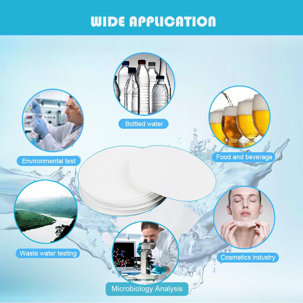 Pack of 50 Pcs Microbiological Filter Membranes Filters, Inorganic Solutions, 0.45um