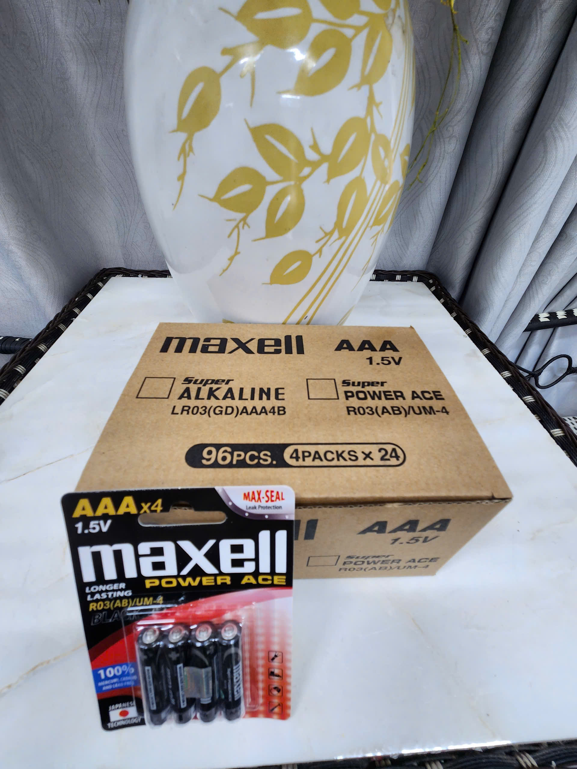 Pin Tiểu nhỏ AAA Maxell Super Power ACE Hộp 96 viên - Hàng Siêu Thị, Giá Tốt, Freeship - Hàng chính hãng