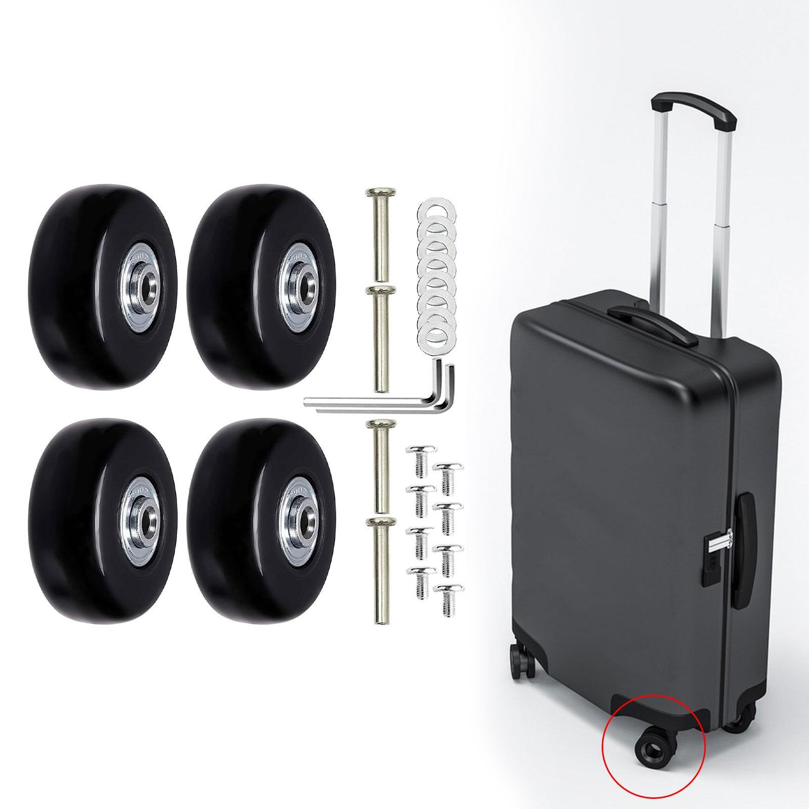 4 Pieces Travel Luggage Wheels Suitcase Casters for Suitcase Trolley Luggage