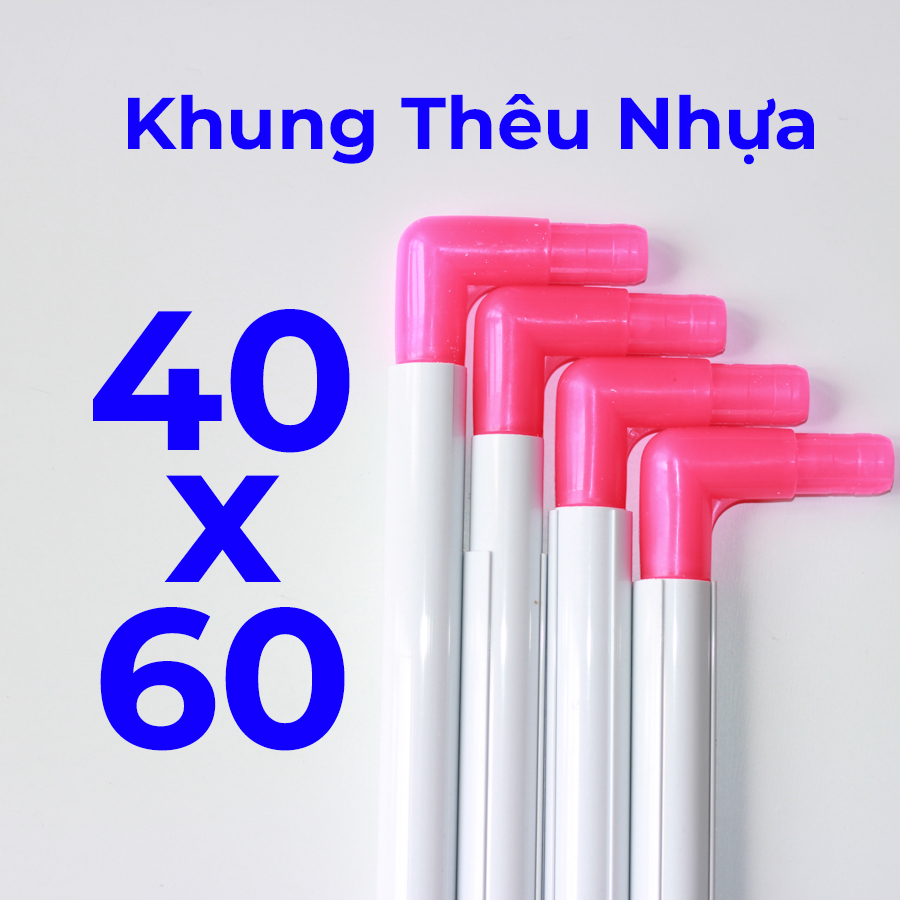 Khung thêu nhựa cỡ lớn kích thước 40x60 cm