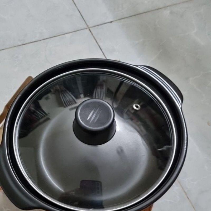 Nồi đất tráng men nắp kính 2,5L