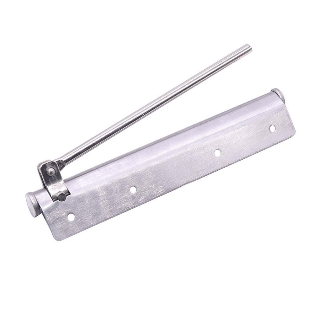 Bản lề cửa lò xo bằng thép không gỉ tự động đóng bạc có thể điều chỉnh