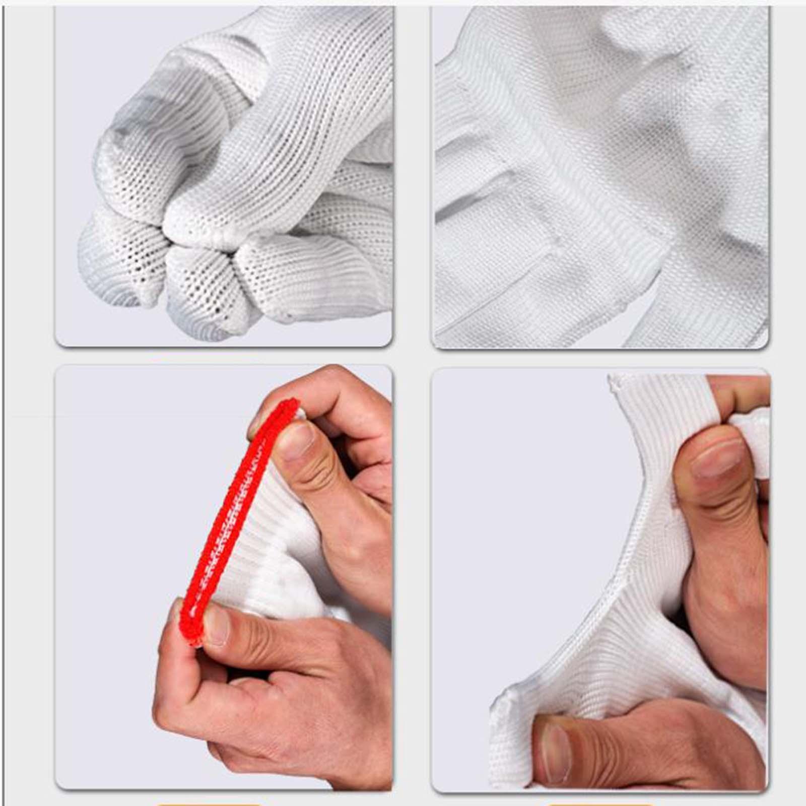 12 Pairs Work Gloves Labor Protection Gloves Safety Protection Hand Working Gloves Knitted Cut Repair Gloves for Men Women Utility Gardening