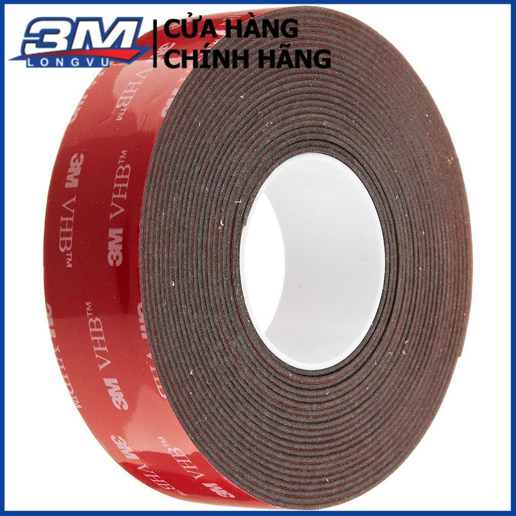 Băng Keo Cường Lực 3M 5952-10 10mm x33m Màu Đen - Băng Keo Cường Lực 2 Mặt Siêu Dính VHB 3M 5952 - 3M Long Vu