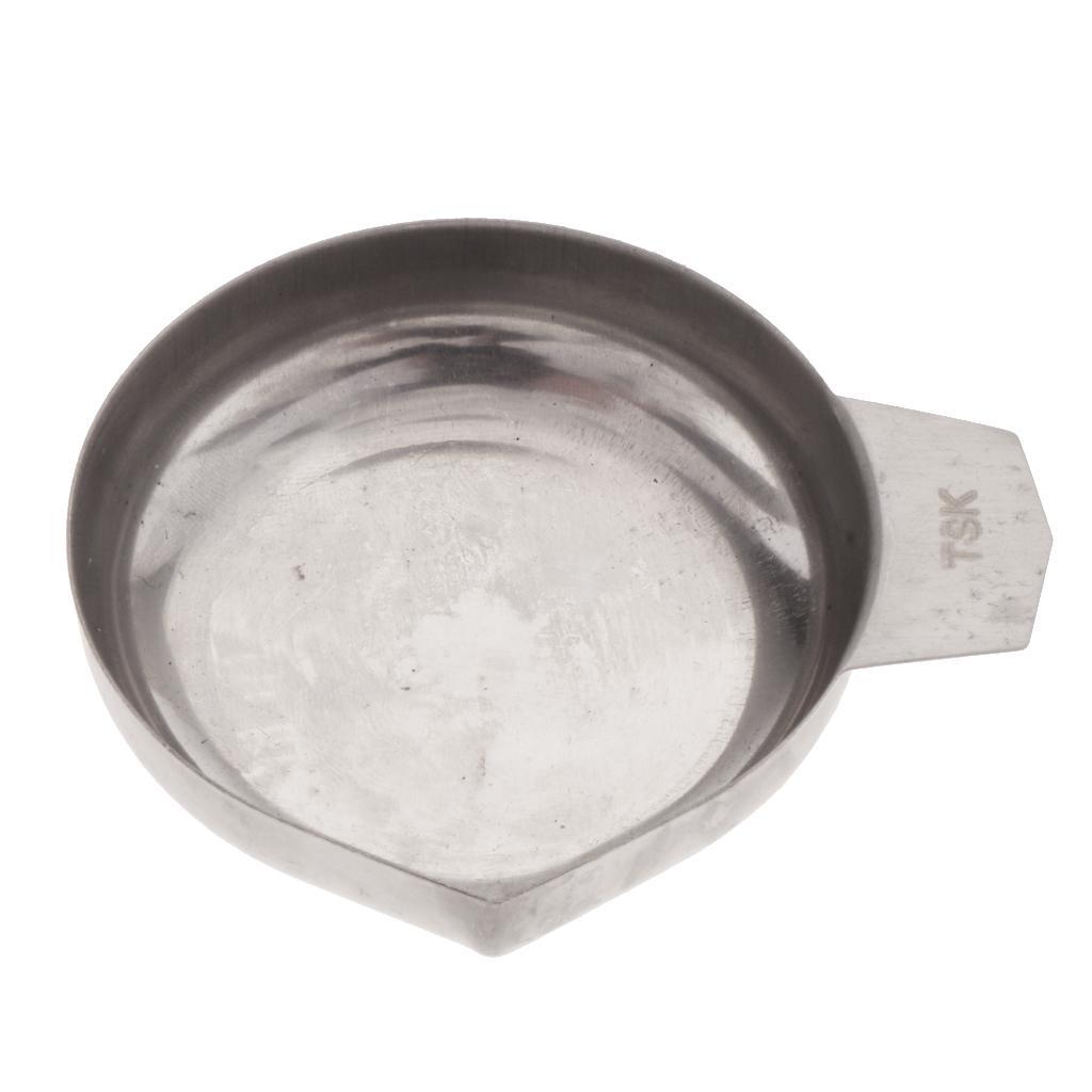 Stainless Steel Weighing Cup Gem Scale Pan Holder Dish Bowl Jewelry Tool