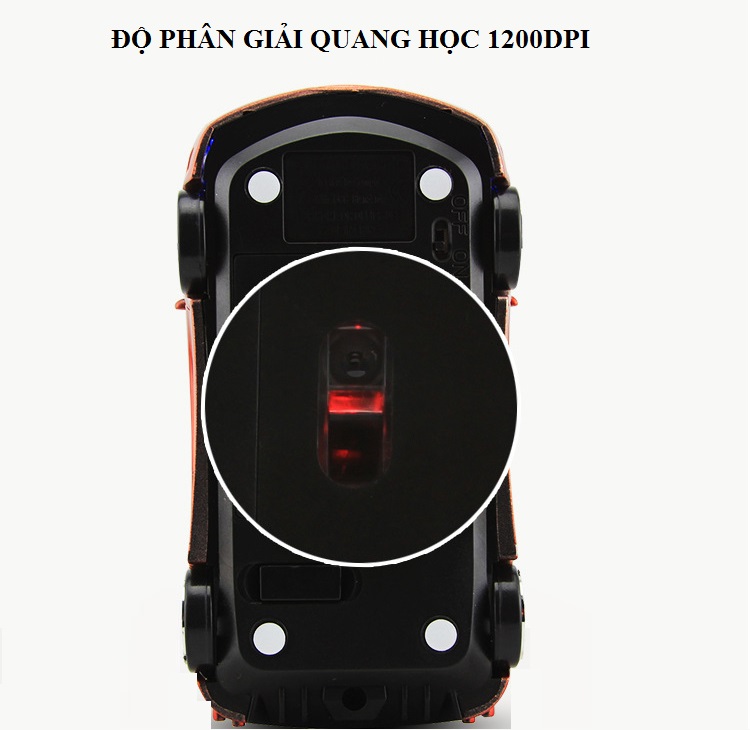 Chuột Không Dây Hình  OTO Huqu V3- Độ Phân Giải Quang Học 1200DPI- Hàng Chính Hãng