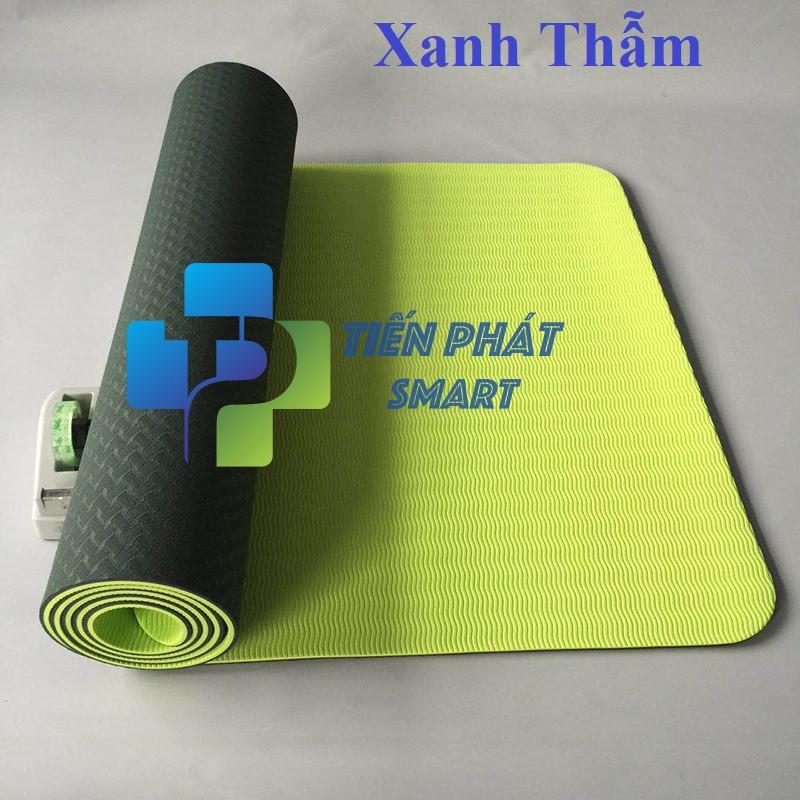 Combo Thảm yoga 6mm TPE 2 lớp + chai xịt vệ sinh ( kèm túi lưới)