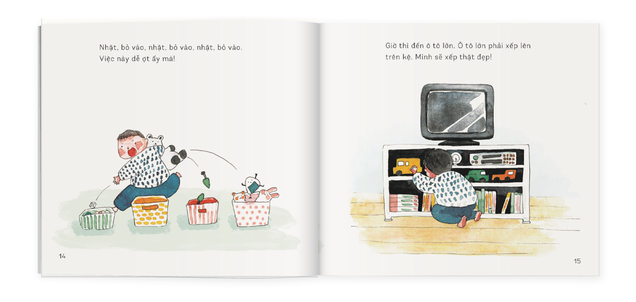 Sách Ehon Chúng Mình Lớn Rồi - Dọn Đồ Chơi Nào