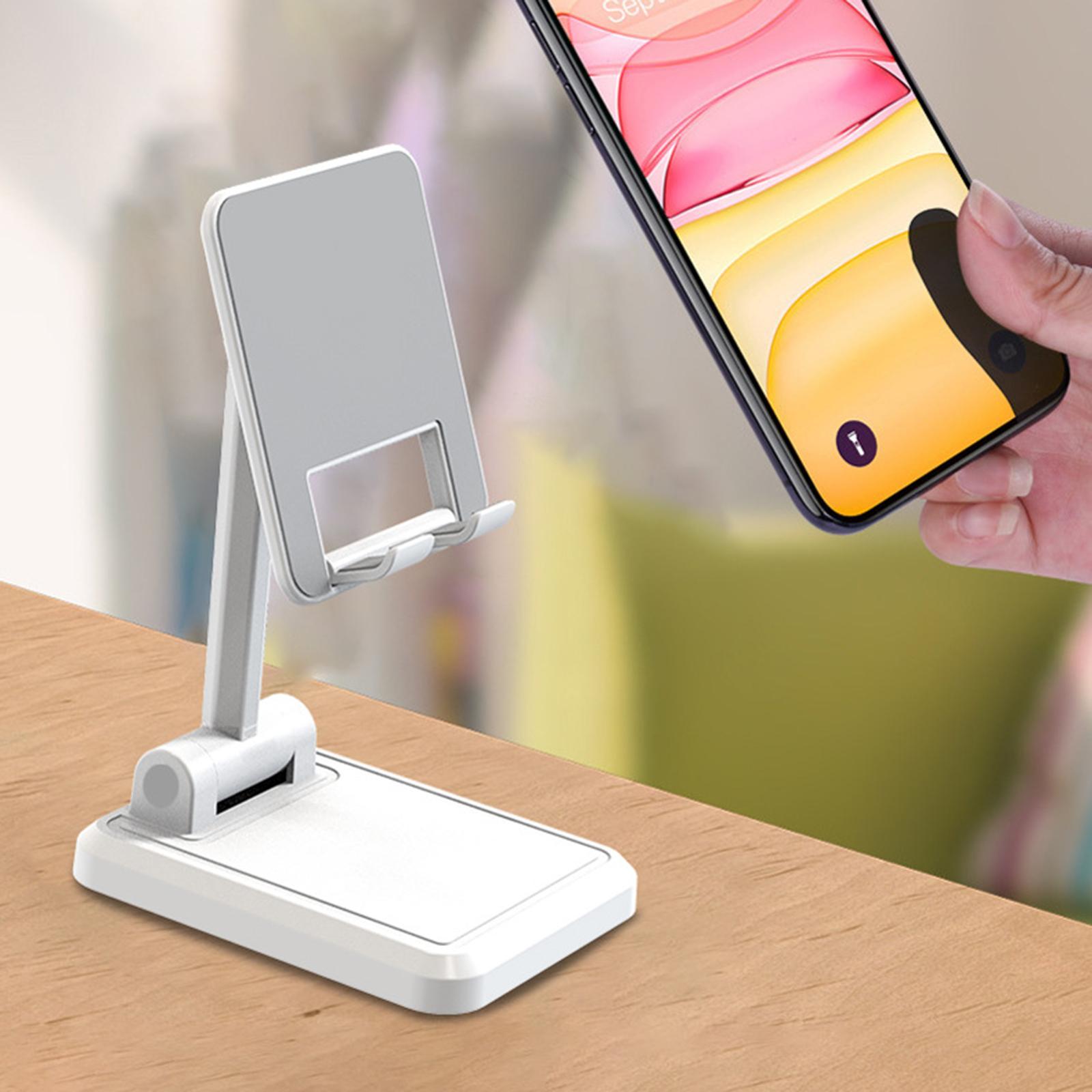 Foldable Desktop Phone Holder Charging Stand for Tablet Meeting Travel
