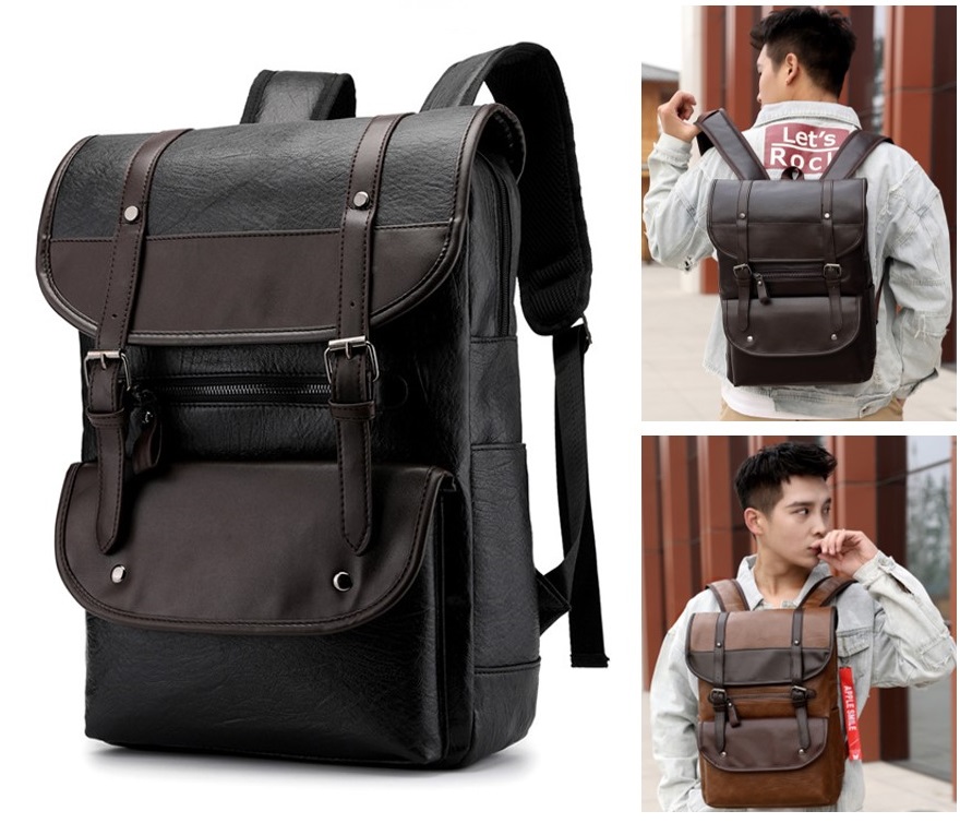 Balo da nam cao cấp thời trang Hàn Quốc, vừa laptop 14inch, đi làm công sở lịch sự