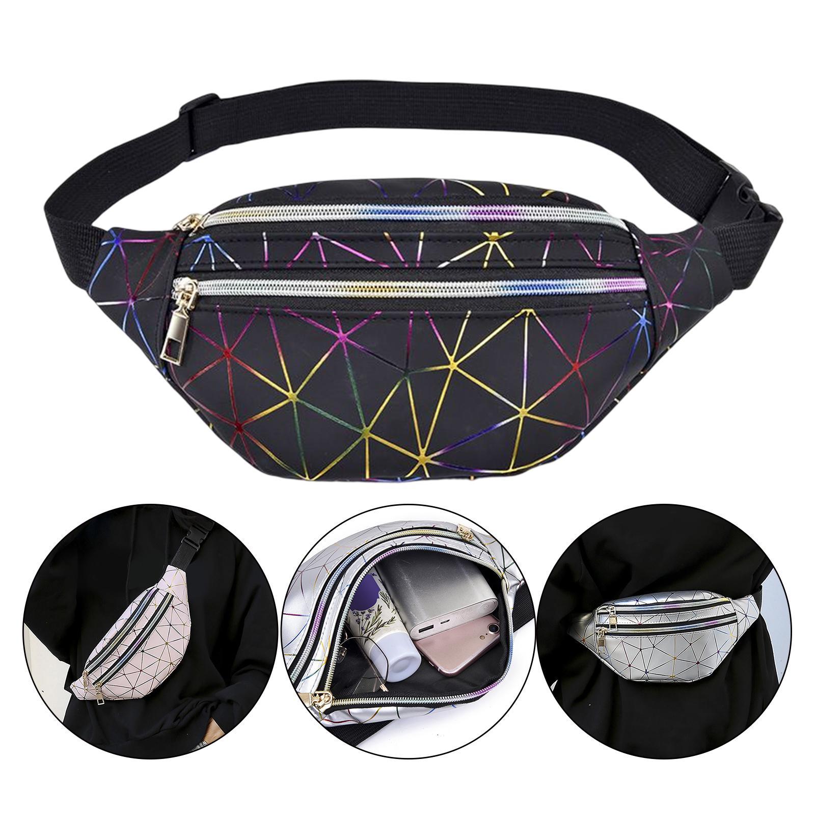 Fanny Pack Waist Bag Casual Fashionable for Sport Walking Hiking Black