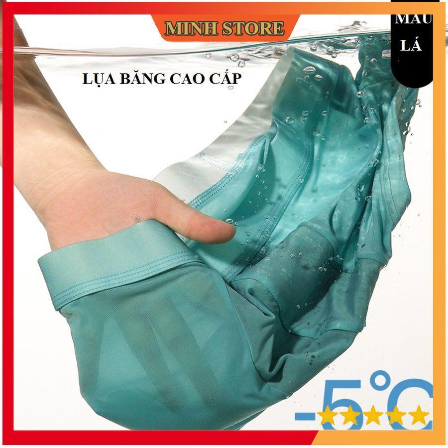 COMBO 3 Quần lót nam BOXER, quần sịp nam đúc lụa băng tự nhiên 100% thoáng khí,co giãn cao cấp SL02 - Minhstore66