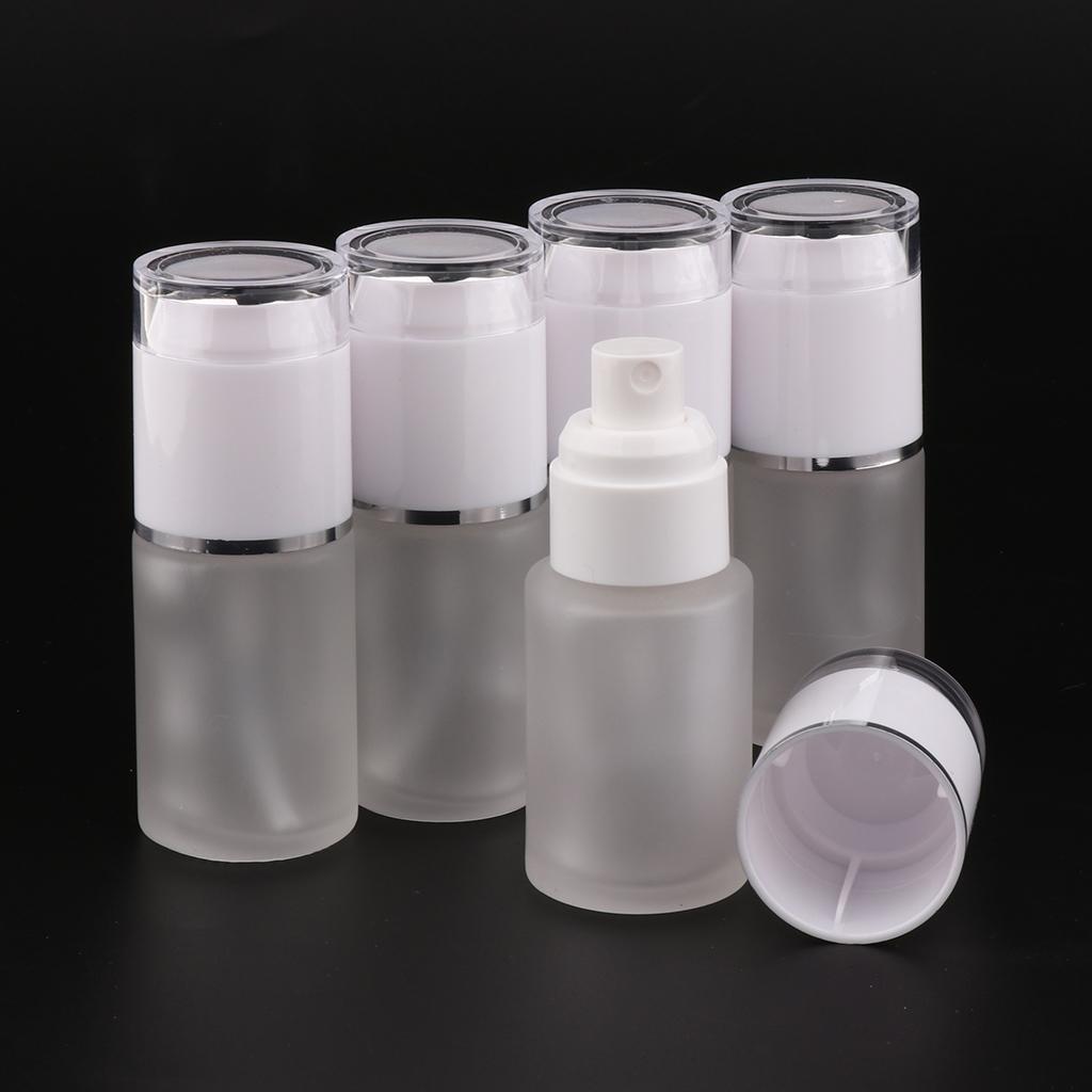 5x Refillable Empty Glass Perfume Spray Bottle Pump Bottle Mist Spray Bottle For