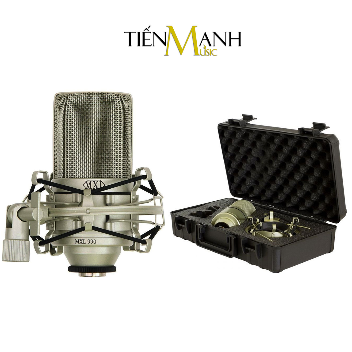 [Tặng Cable] MXL 990 Mic Condenser Thu Âm Phòng Studio, Micro Vocal Biểu Diễn Chuyên Nghiệp Microphone Recording Kit Cardioid MXL990 Hàng Chính Hãng